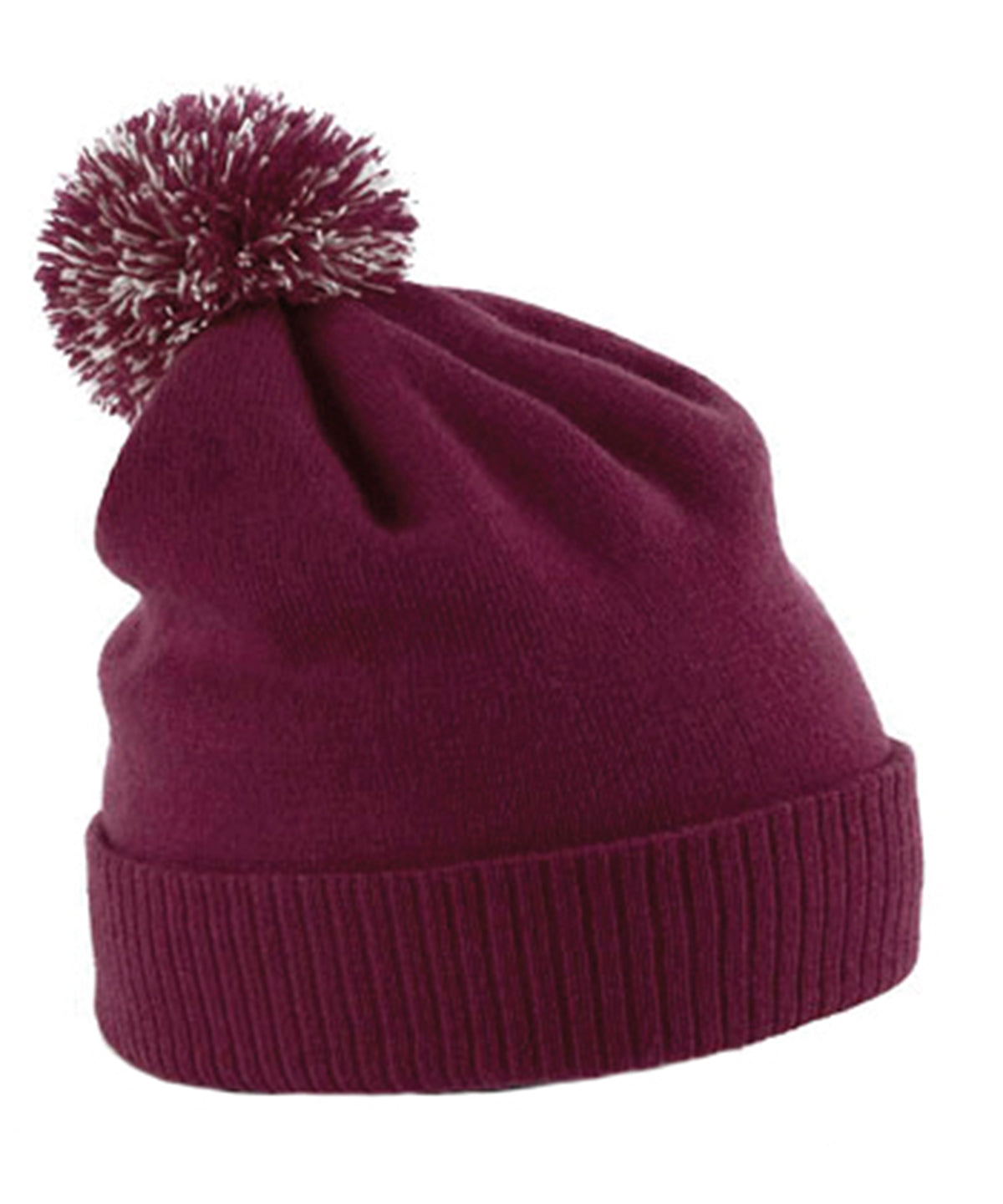 Burgundy/Off White One size