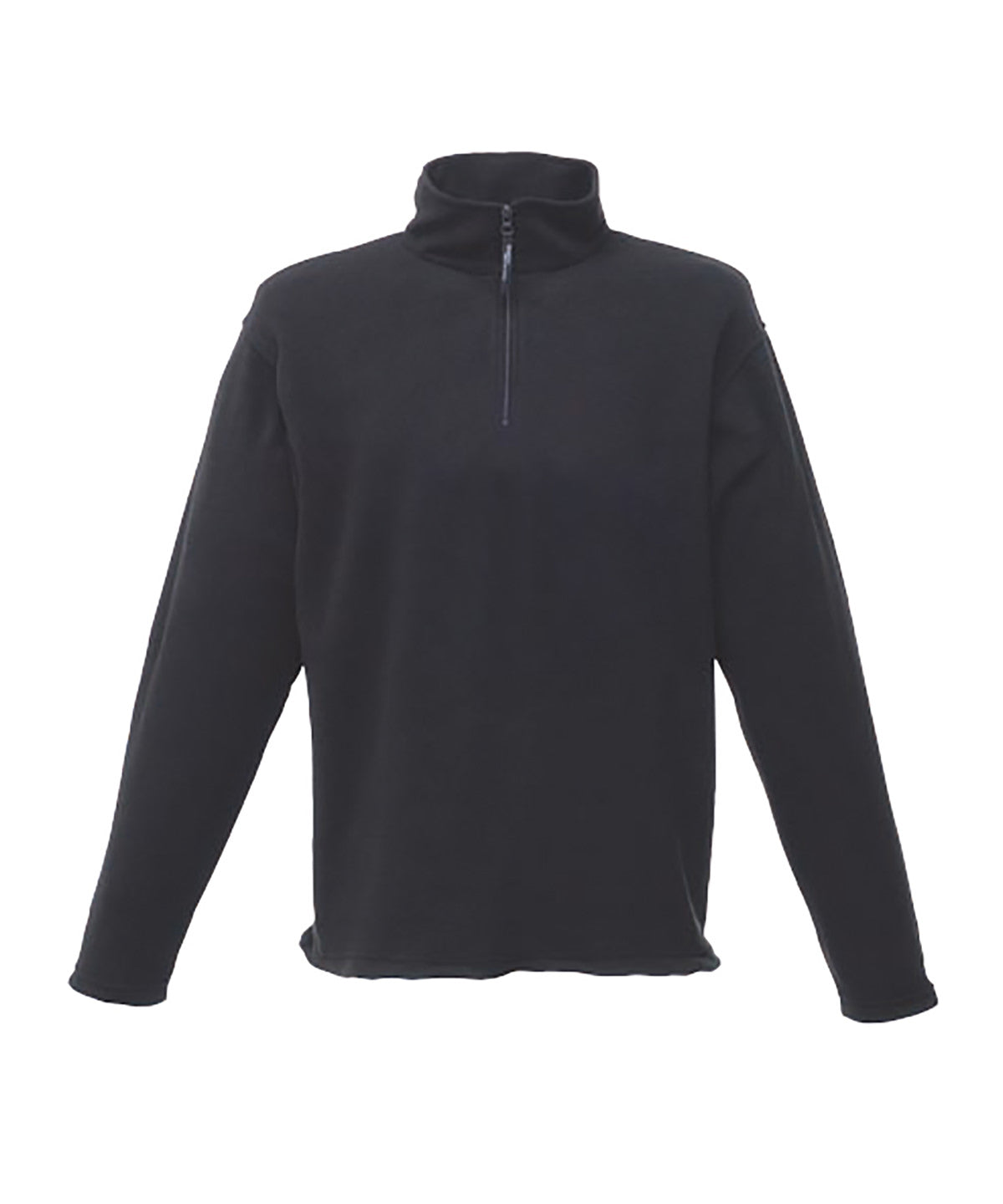 Zip-neck microfleece Seal Grey