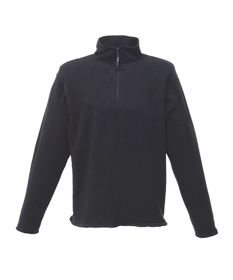 Zip-neck microfleece Seal Grey