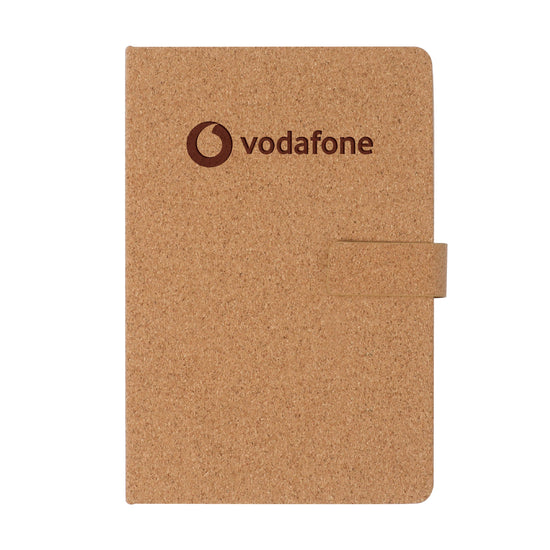 Dillon Eco Hardback Cork A5 Notebook, 224 Cream FSC Pages Lined