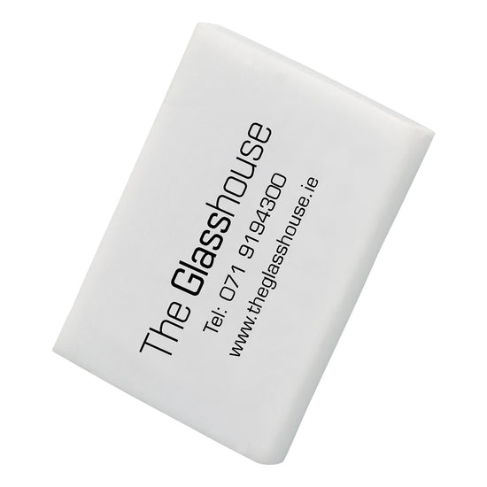 Derg White Rectangular Eraser