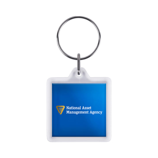 Keychain Clear PP2 (32mm x 32mm insert) Square