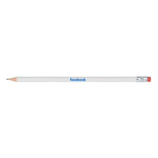 Carman Pencil, Pink Eraser, Sharpened, Silver Ferrule