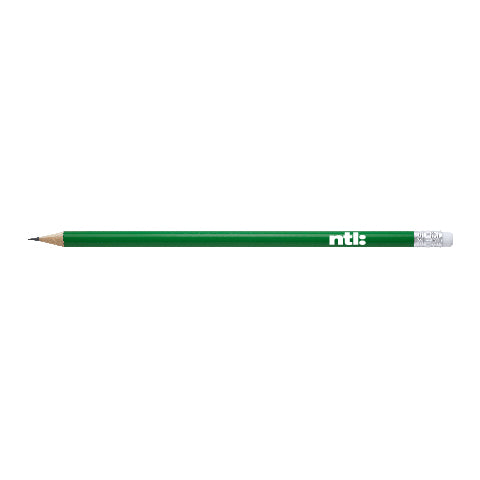Lucca Pencil, White Eraser, Sharpened, Silver Ferrule