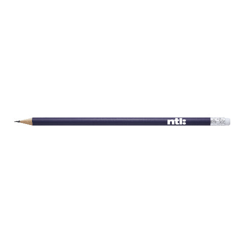 Lucca Pencil, White Eraser, Sharpened, Silver Ferrule