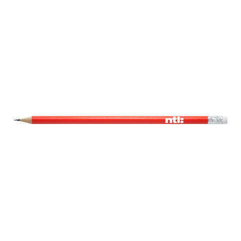 Lucca Pencil, White Eraser, Sharpened, Silver Ferrule