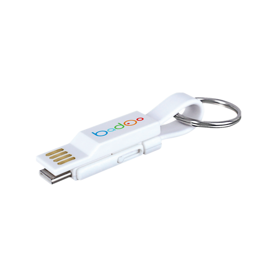 Bari Multi Heads Charging Cable & Keyring